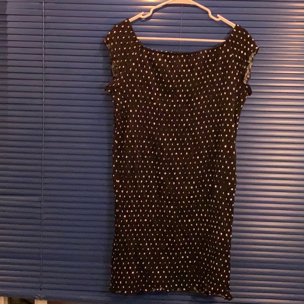 Polka dot pencil dress